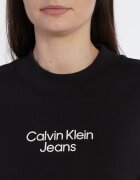 Calvin Klein Jeans Hanorac STACKED INSTITUTIONAL | Cropped Fit
