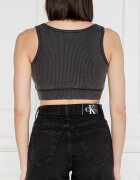 Calvin Klein Jeans Top LABEL WASHED | Cropped Fit