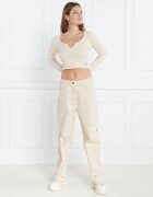Calvin Klein Jeans Top SPLIT COLLAR RIB | Regular Fit