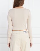 Calvin Klein Jeans Top SPLIT COLLAR RIB | Regular Fit