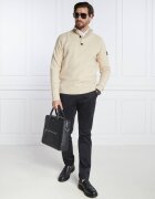 Calvin Klein Pulover LYCRA BLEND BUTTON QUARTER ZIP | Regular Fit cu adaos de lână