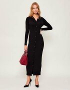 Calvin Klein Rochie TENCEL RIB cu adaos de lână