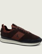 Calvin Klein Sneakers Retro Runner | piele întoarsă