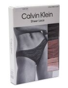 Calvin Klein Underwear De dantelă chiloți slipi 3-pack