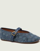 Coach De blugi balerini Signature Mary Jane cu adaos de piele