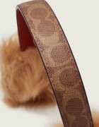 Coach De piele căști SIGNATURE C | shearling