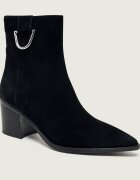COCCINELLE Botine cu toc Gretel | piele întoarsă