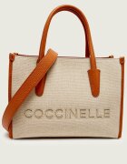 COCCINELLE Cufăr Myrtha cu adaos de piele