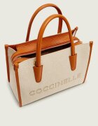 COCCINELLE Cufăr Myrtha cu adaos de piele