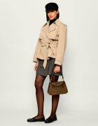 COCCINELLE Cufăr Tiggy | piele întoarsă