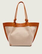 COCCINELLE De in geantă shopper Finn cu adaos de piele