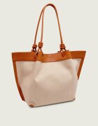 COCCINELLE De in geantă shopper Finn cu adaos de piele