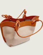 COCCINELLE De in geantă shopper Finn cu adaos de piele