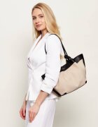 COCCINELLE De in geantă shopper Finn cu adaos de piele