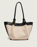 COCCINELLE De in geantă shopper Finn cu adaos de piele