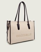 COCCINELLE De in geantă shopper Myrtha cu adaos de piele