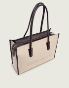 COCCINELLE De in geantă shopper Myrtha cu adaos de piele