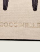 COCCINELLE De in geantă shopper Myrtha cu adaos de piele