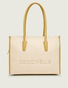 COCCINELLE De in geantă shopper MYRTHA cu adaos de piele
