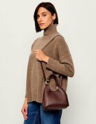 COCCINELLE De piele cufăr + borsetă C-Easy