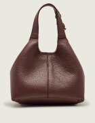 COCCINELLE De piele cufăr + borsetă C-Easy