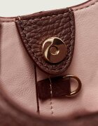 COCCINELLE De piele cufăr + borsetă C-Easy