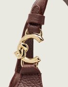 COCCINELLE De piele cufăr + borsetă C-Easy
