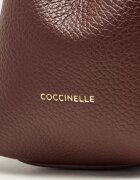 COCCINELLE De piele cufăr + borsetă C-Easy
