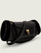 COCCINELLE De piele geantă pe umăr Beat | shearling
