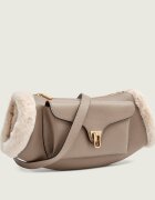 COCCINELLE De piele geantă pe umăr Beat | shearling