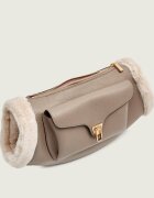 COCCINELLE De piele geantă pe umăr Beat | shearling