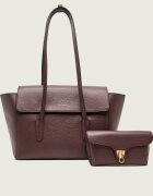 COCCINELLE De piele geantă shopper 4w1 Double Beat