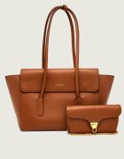 COCCINELLE De piele geantă shopper 4w1 Double Beat