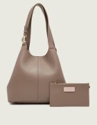COCCINELLE De piele geantă shopper + borsetă C-Easy