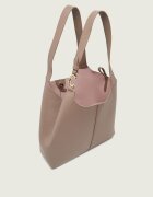 COCCINELLE De piele geantă shopper + borsetă C-Easy
