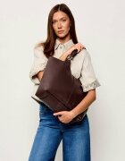 COCCINELLE De piele geantă shopper + borsetă C-Easy