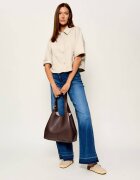COCCINELLE De piele geantă shopper + borsetă C-Easy