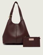 COCCINELLE De piele geantă shopper + borsetă C-Easy
