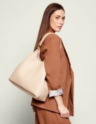 COCCINELLE De piele geantă shopper + borsetă C-Easy