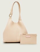 COCCINELLE De piele geantă shopper + borsetă C-Easy