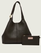 COCCINELLE De piele geantă shopper + borsetă C-Easy