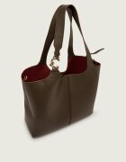 COCCINELLE De piele geantă shopper + borsetă C-Easy