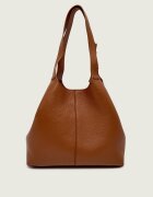 COCCINELLE De piele geantă shopper + borsetă C-Easy