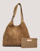 COCCINELLE De piele geantă shopper + borsetă C-Easy