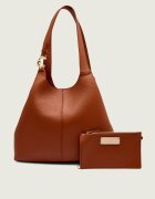 COCCINELLE De piele geantă shopper + borsetă C-EASY
