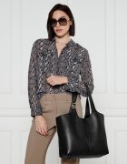 COCCINELLE De piele geantă shopper + borsetă C-Easy