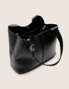 COCCINELLE De piele geantă shopper + borsetă C-Easy