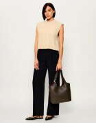 COCCINELLE De piele geantă shopper + borsetă C-Easy