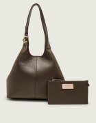 COCCINELLE De piele geantă shopper + borsetă C-Easy