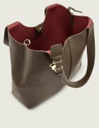 COCCINELLE De piele geantă shopper + borsetă C-Easy